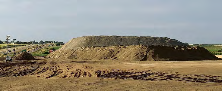 mountain of crushed rock
